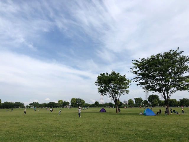 大島小松川公園へ
