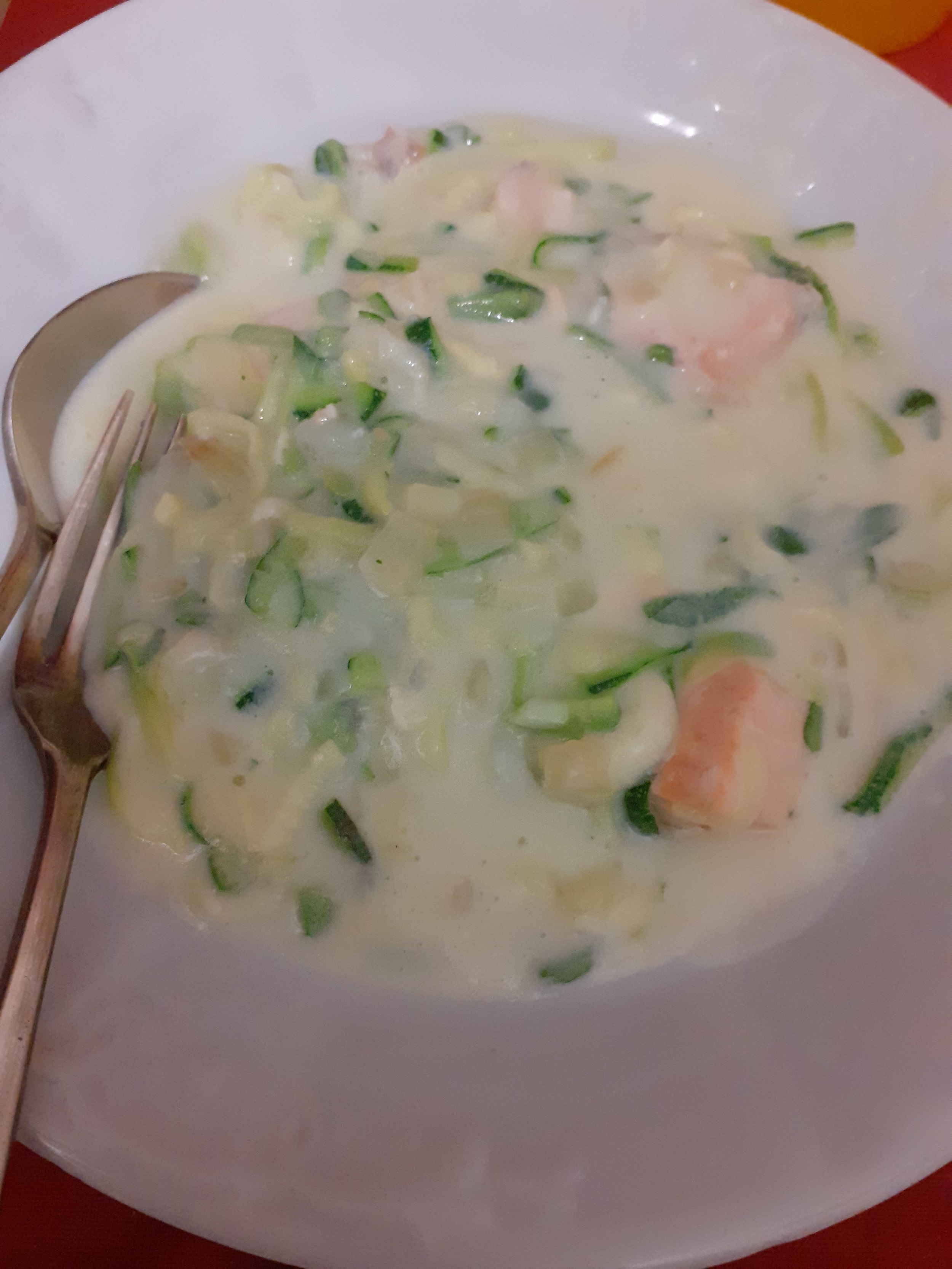 久々のズッキーニパスタ