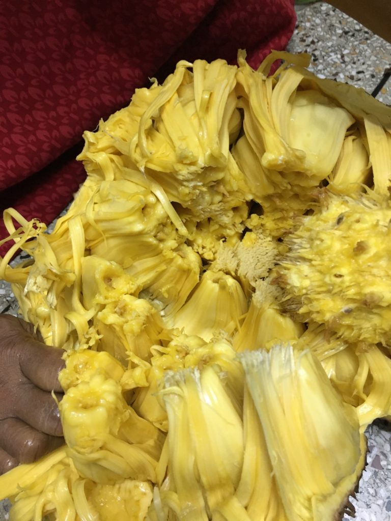 ジャックフルーツを解体