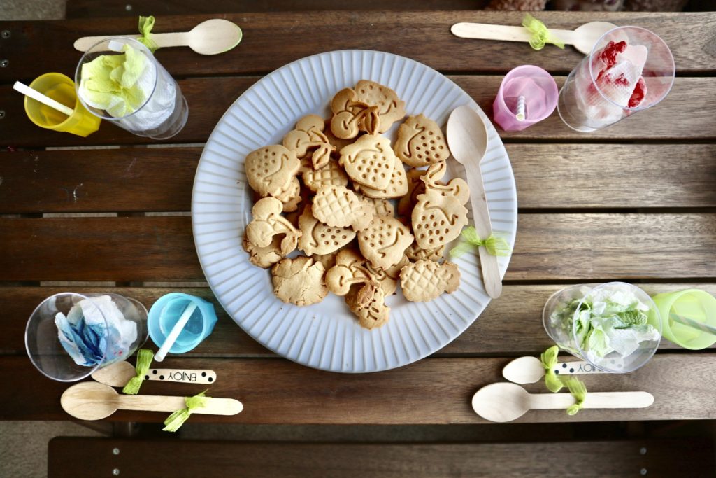 工作で作ったかき氷と、本物の手作りクッキー