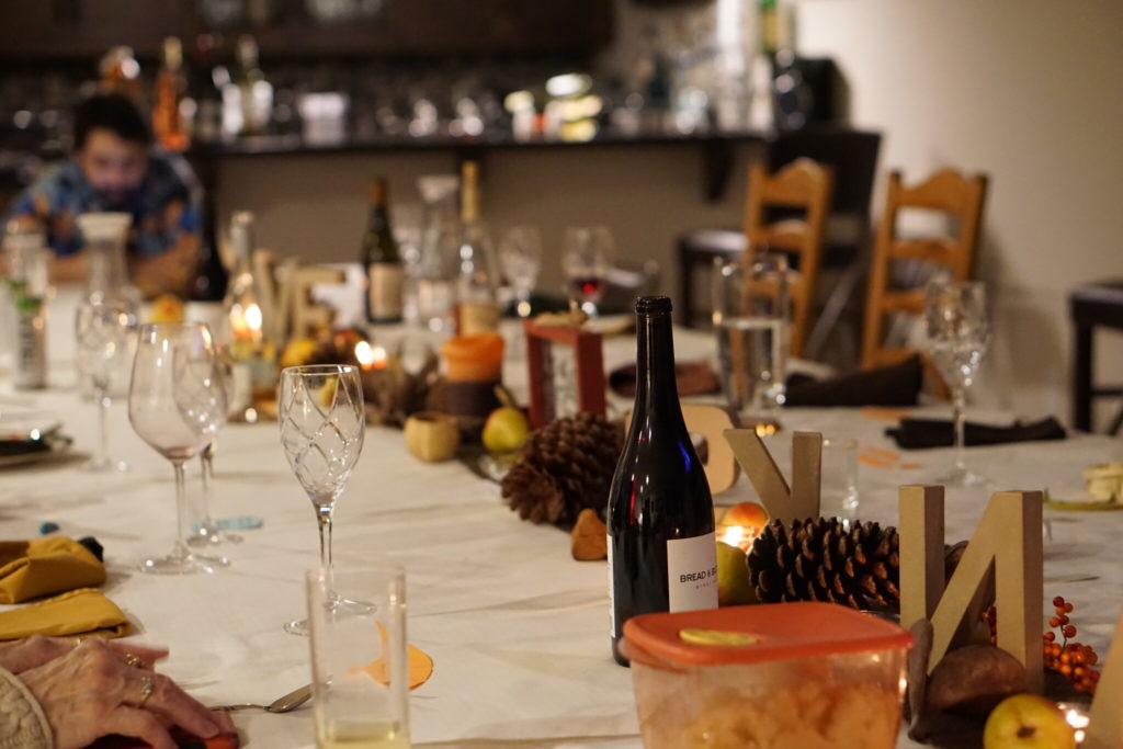 Thanksgivingの親戚一同でのお食事