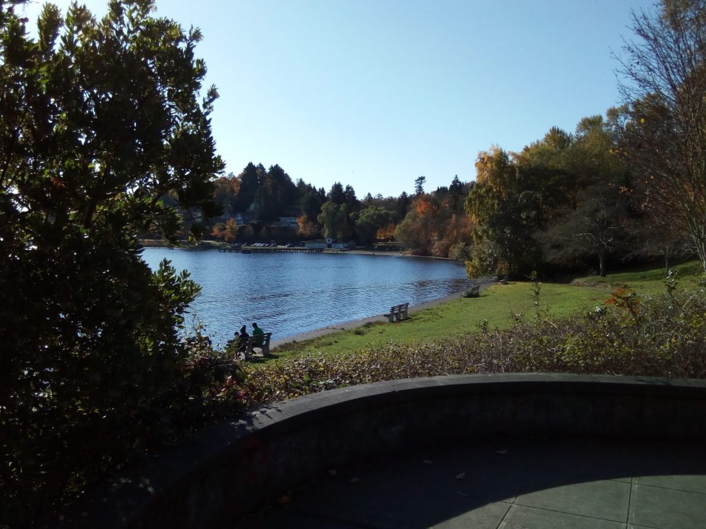 ワシントン湖に臨むコルマン・パーク 