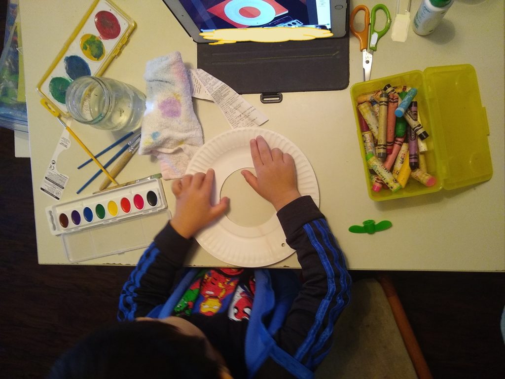 息子のオンライン授業