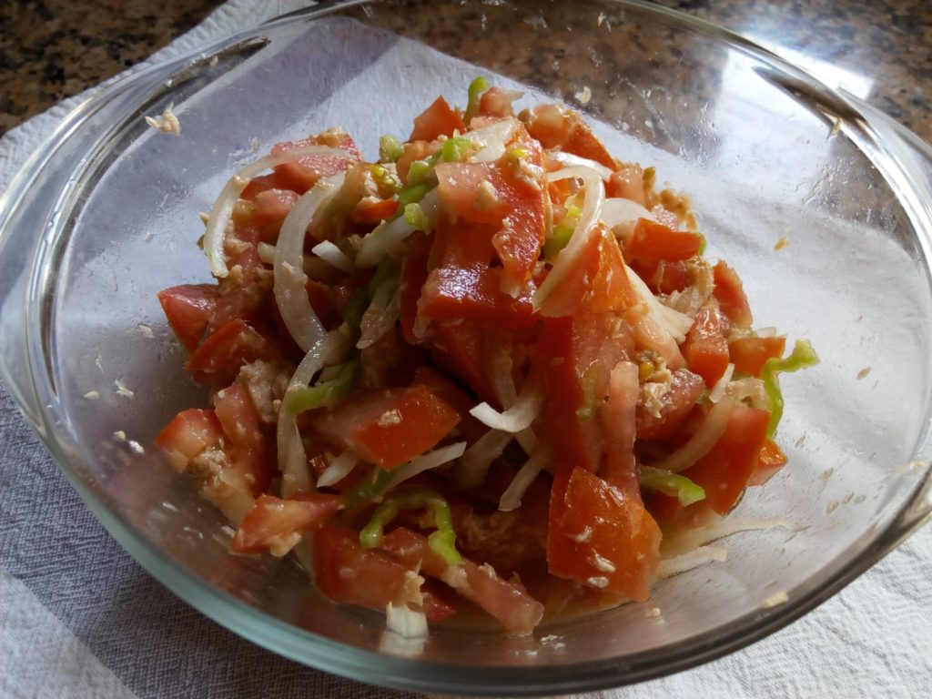 混ぜ合わせた後