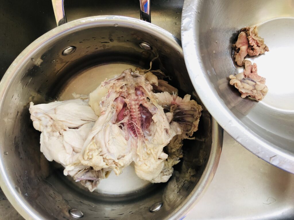 一湯でした鶏肉