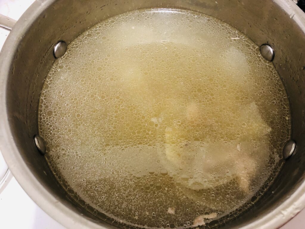 完成間近のスープ