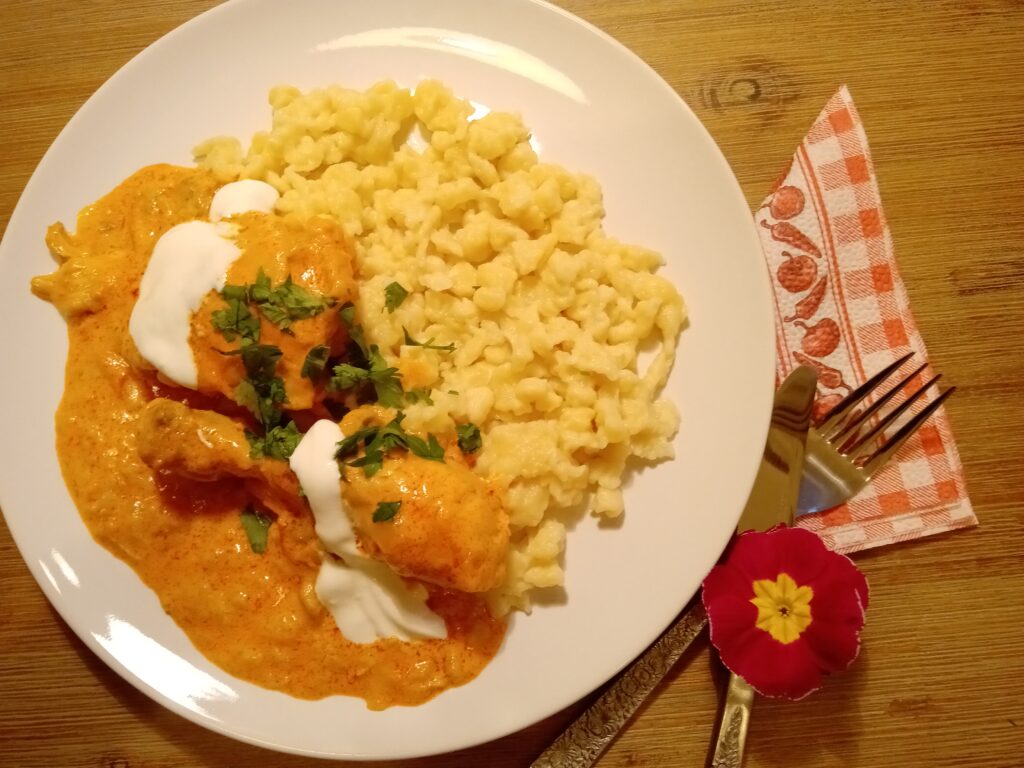 鶏肉のパプリカ煮込み